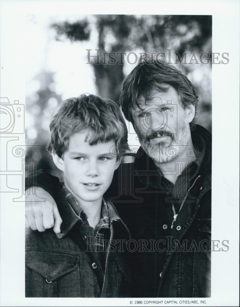 1987 Press Photo Kris Kristofferson and Kelly Proctor in Amerika - Historic Images