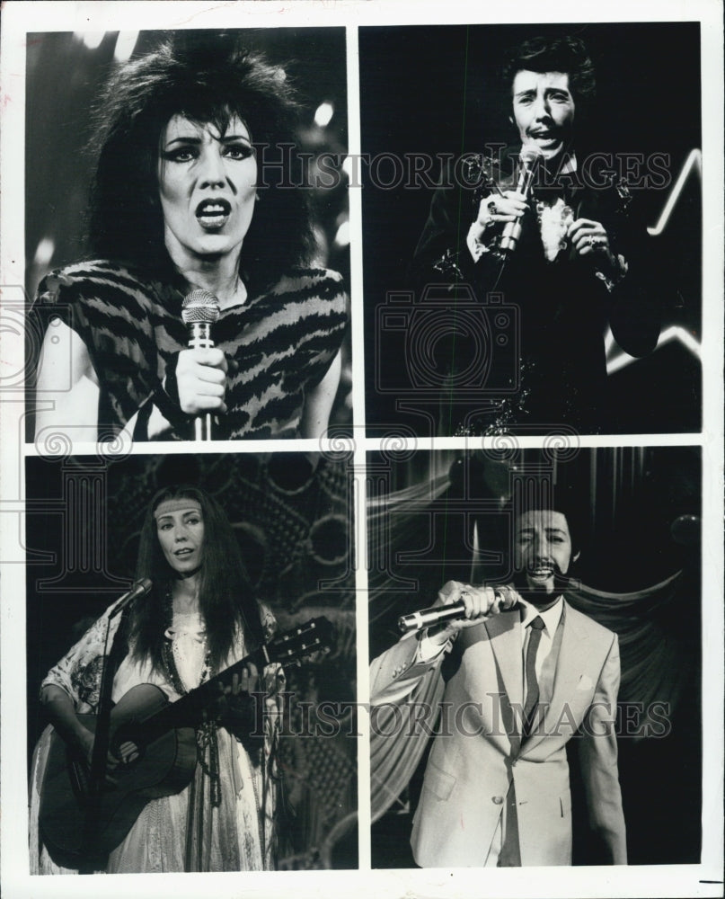 1982 Press Photo Lily Tomlin 4 Pics As 4 Characters On Lily For President? - Historic Images