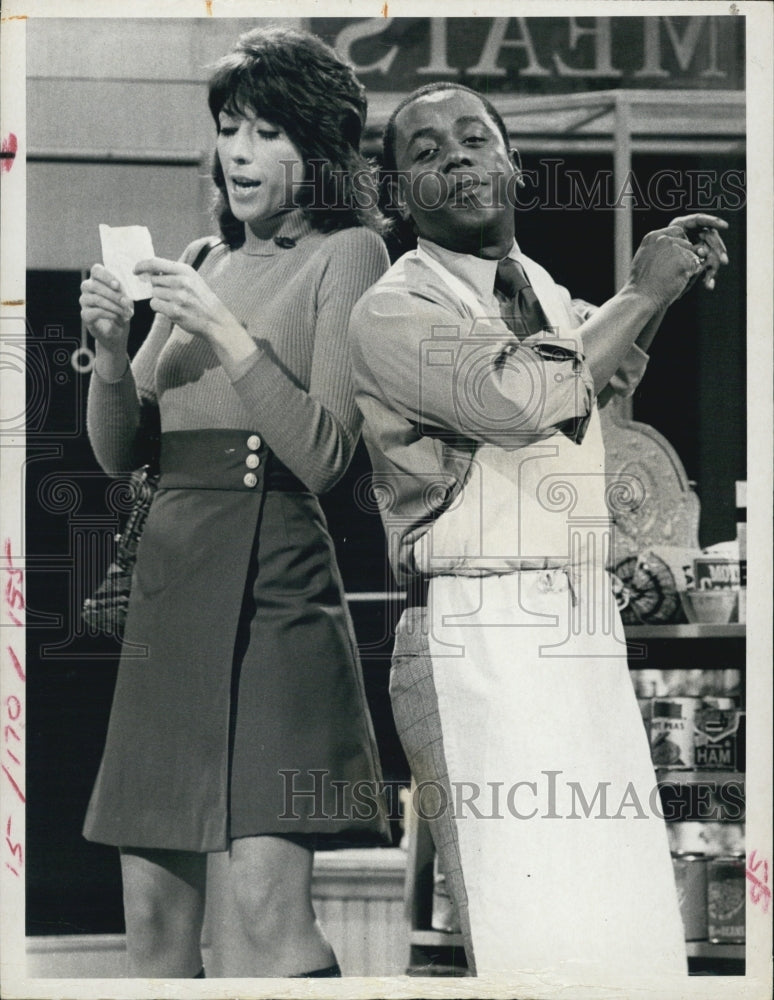 1971 Press Photo Flip Wilson Lily Tomlin Actors The Flip Wilson Show - RSG16951 - Historic Images