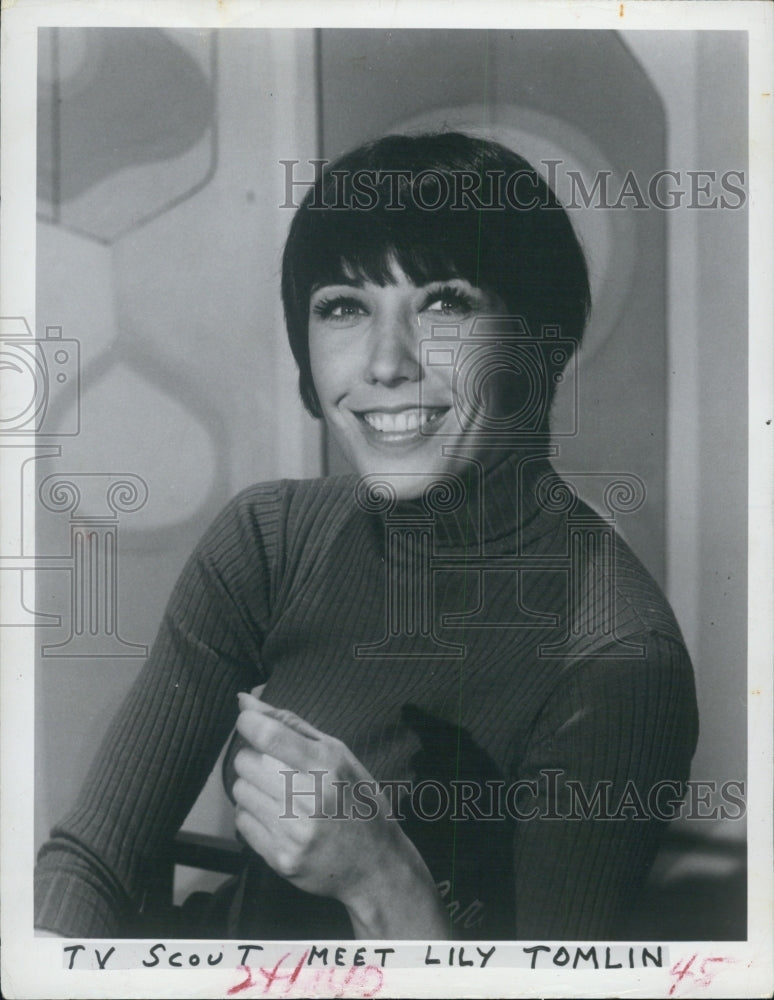 1970 Press Photo Lily Tomlin Actress Meet Lily Tomlin - RSG16953 - Historic Images