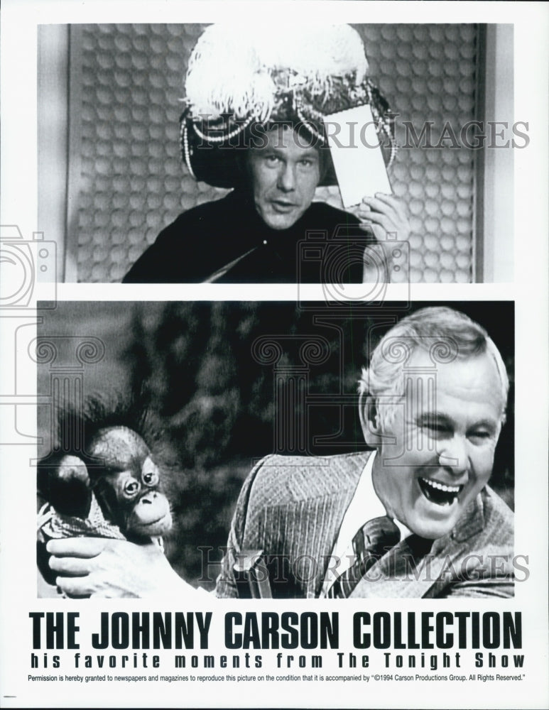 1994 Press Photo Johnny Carson/TV Host/Comedian/The Tonight Show - Historic Images