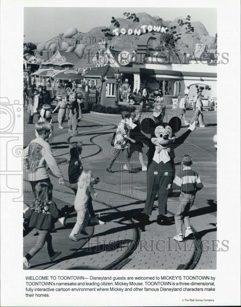 Press Photo Mickey&#39;s Toontown at Disneyland. - Historic Images