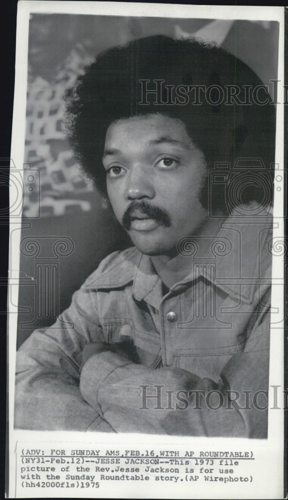 1975 Jesse Jackson Civil Rights Activist - Historic Images