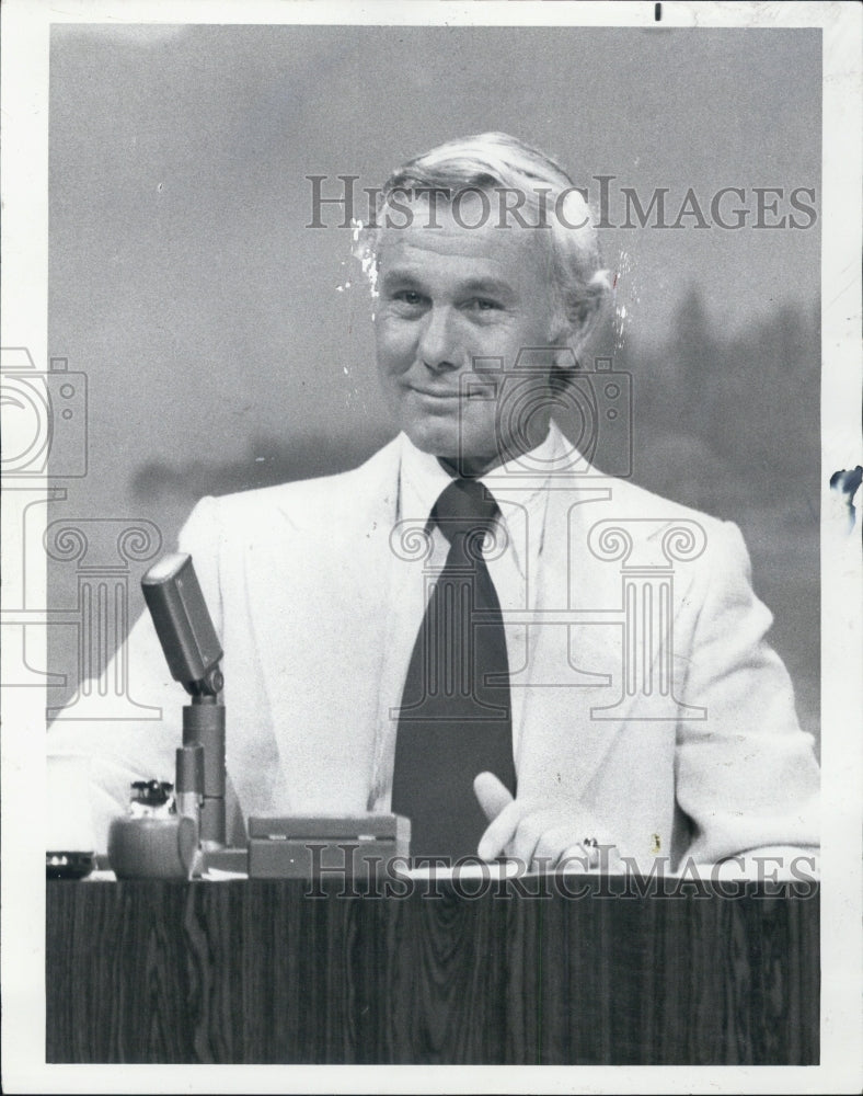 1987 Press Photo Johnny Carson - Historic Images