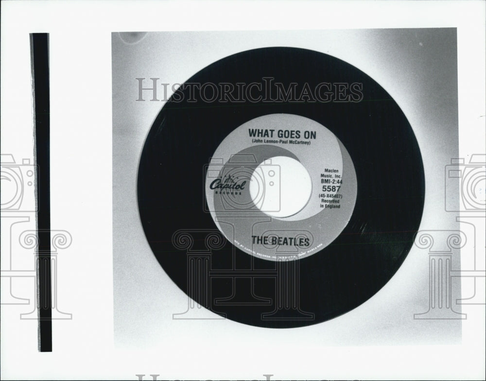 Press Photo The Beatles Musical Group What Goes On Album Capitol Records - Historic Images