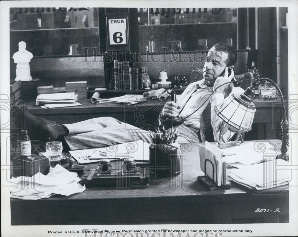 1975 Matthau in Wilder's "The Front Page" - Historic Images