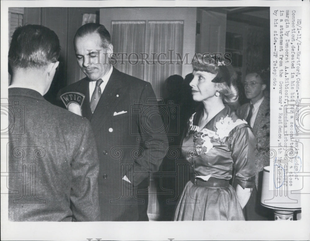 1954 Gov John Davis Lodge defeated in his bid for second term - Historic Images