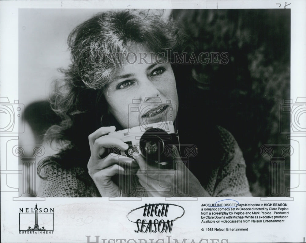 1988 Press Photo Jacqueline Bisset Plays Katherine In High Season COPY - Historic Images