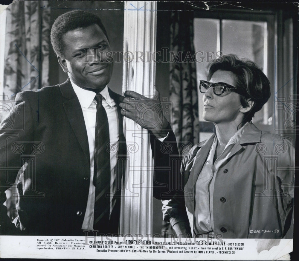 1967 Sidney Poitier in To Sir With Love - Historic Images