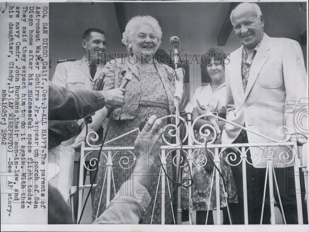 1962 Walter Schirra Astronaut Rice University American Space Family - Historic Images