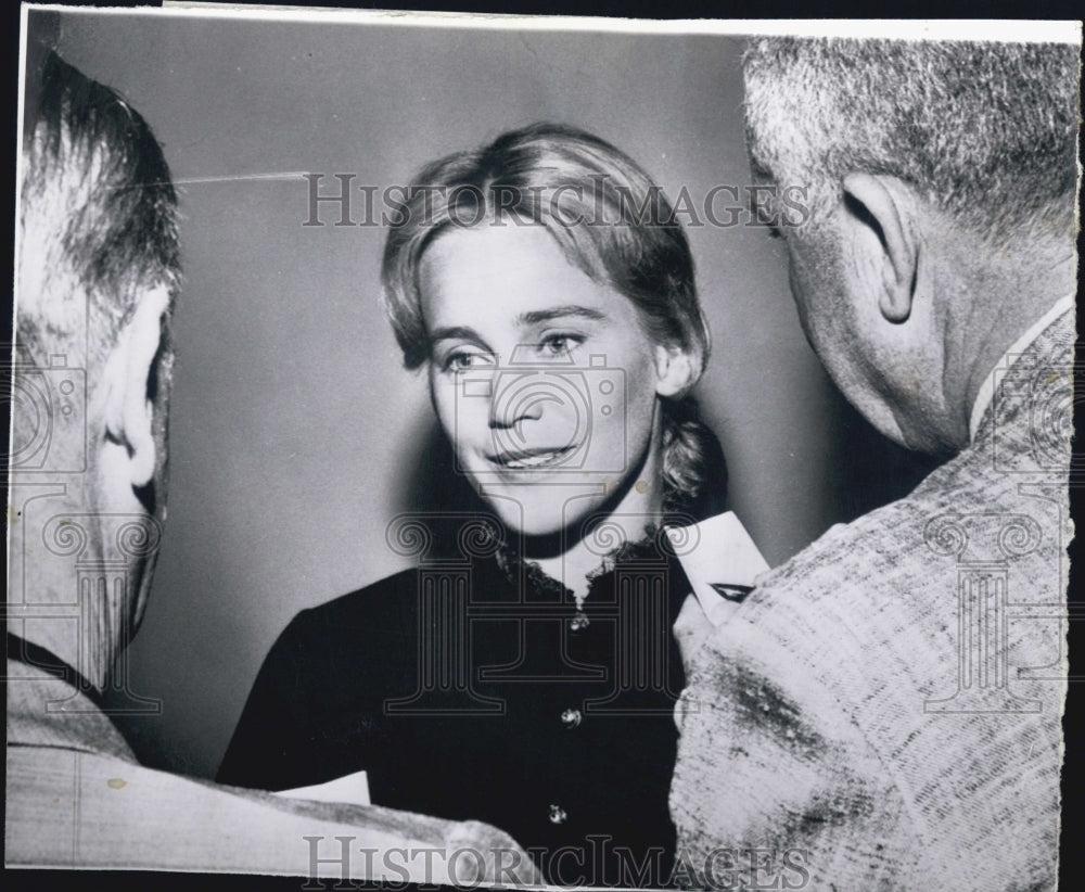 1958 Press Photo Maria Schell, German actress. - RSG18185 - Historic Images