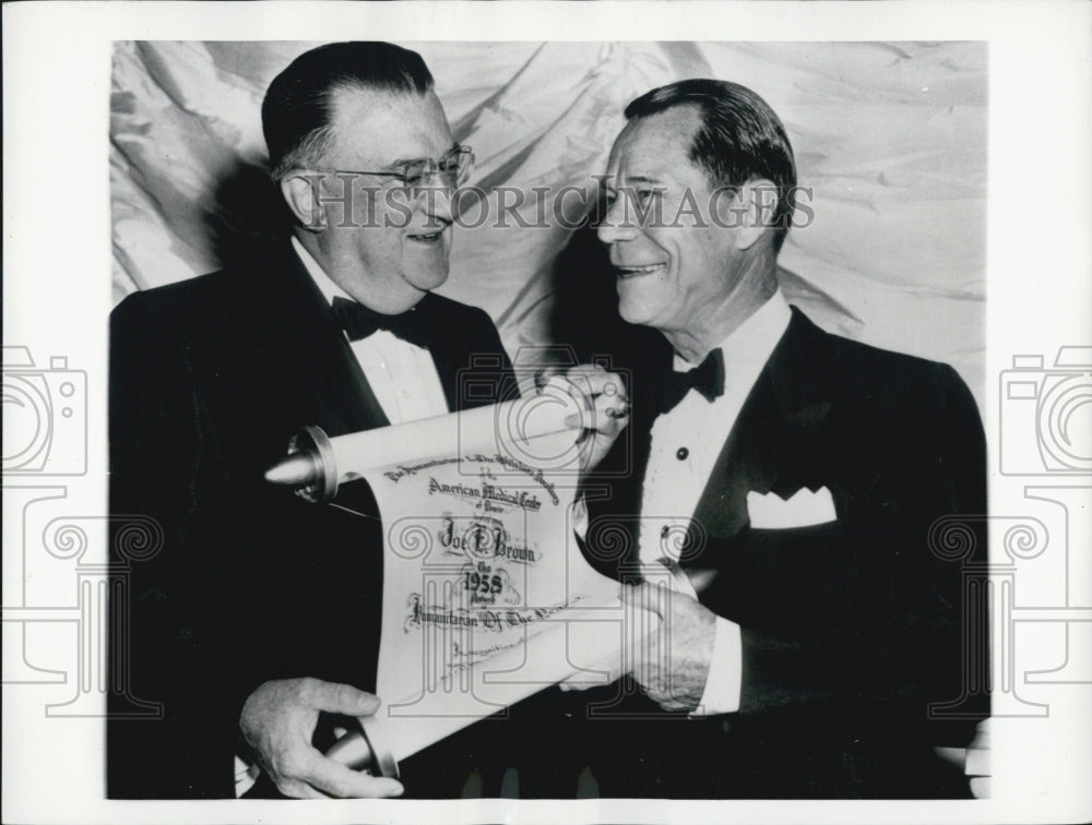 1958 Joe E Brown and Walter O&#39;malley - Historic Images