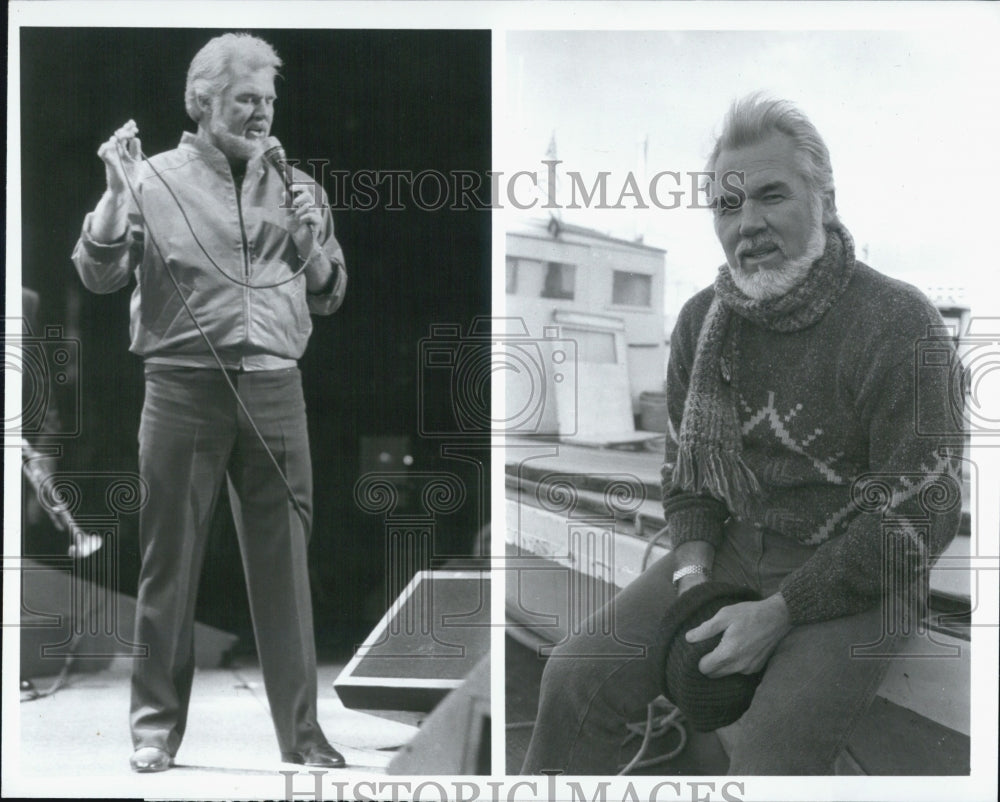 1988 Press Photo Kenny Rogers Working America Musician Entertainer Singer - Historic Images