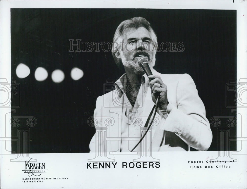 Press Photo Kenny Rogersis an American singer-songwriter. - Historic Images