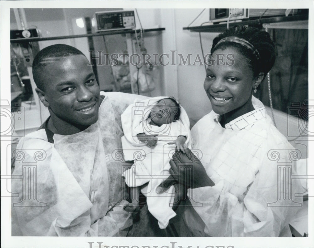 1992 Press Photo Thomas Coleman Angela Von-Moore Angelique - Historic Images