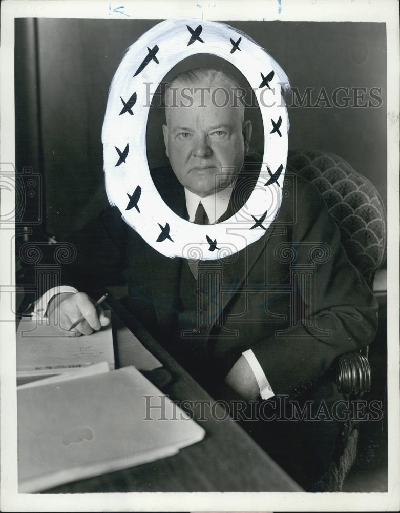 1935 Former President Herbert C. Hoover Stanford University Office - Historic Images