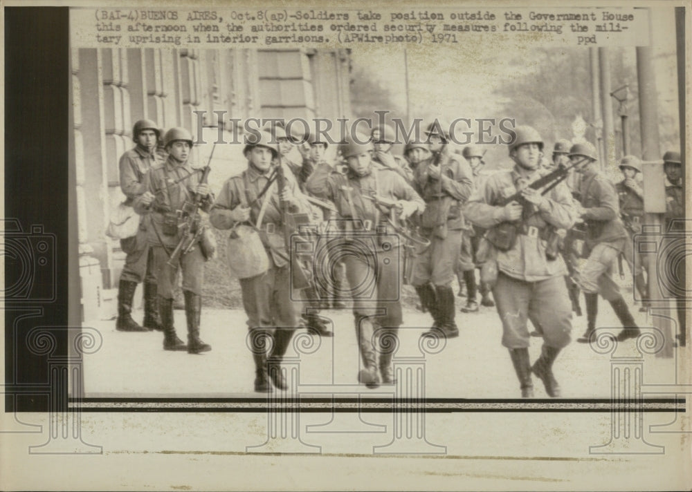 1971 Soldiers in Argentina Riots-Historic Images