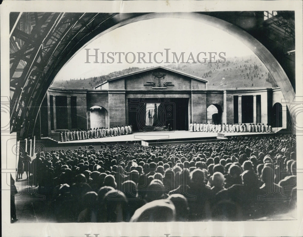 1930 Open Air Auditorium In Oberammergau, Germany Passion Play - Historic Images