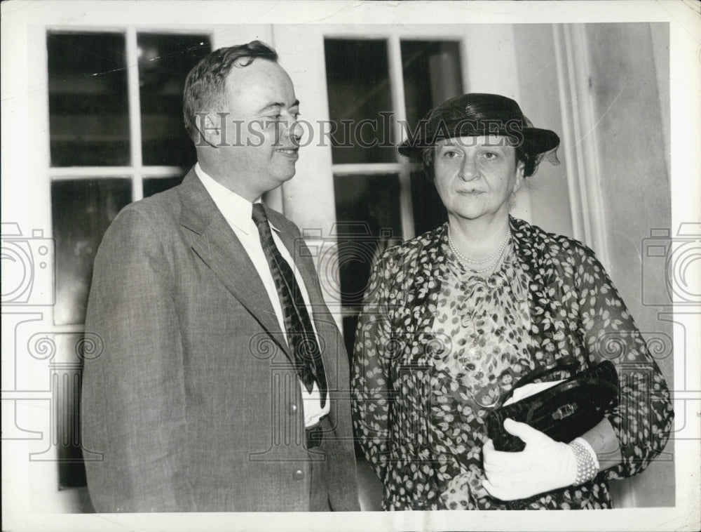 1939 Elmer F. Andrews secretary labor Frances Perkins - Historic Images