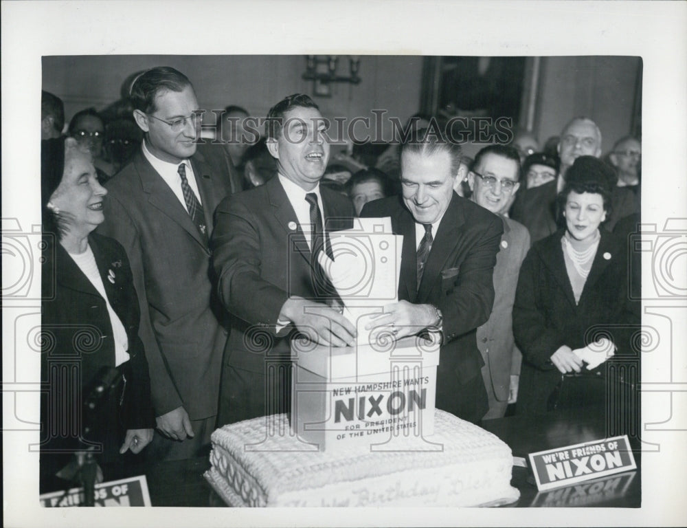 1960 Richard M. Nixon register for N. H. primary ballot - Historic Images