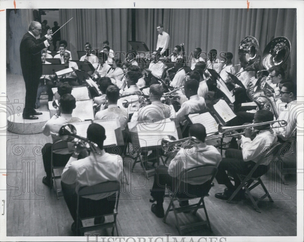 1962 Hyde Park High School Band At Chicago Band Competition - Historic Images