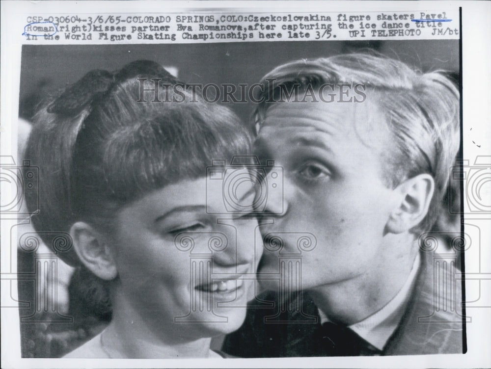 1965 Czechoslovakian Figure Skaters Pavel Roman And Eva Romanova - Historic Images