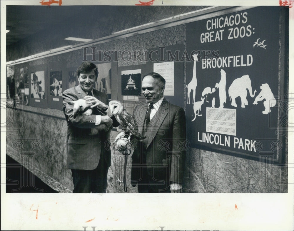 1983 Lincoln Park Zoo Director Dr Lester Fisher And Dr George Rabb ...