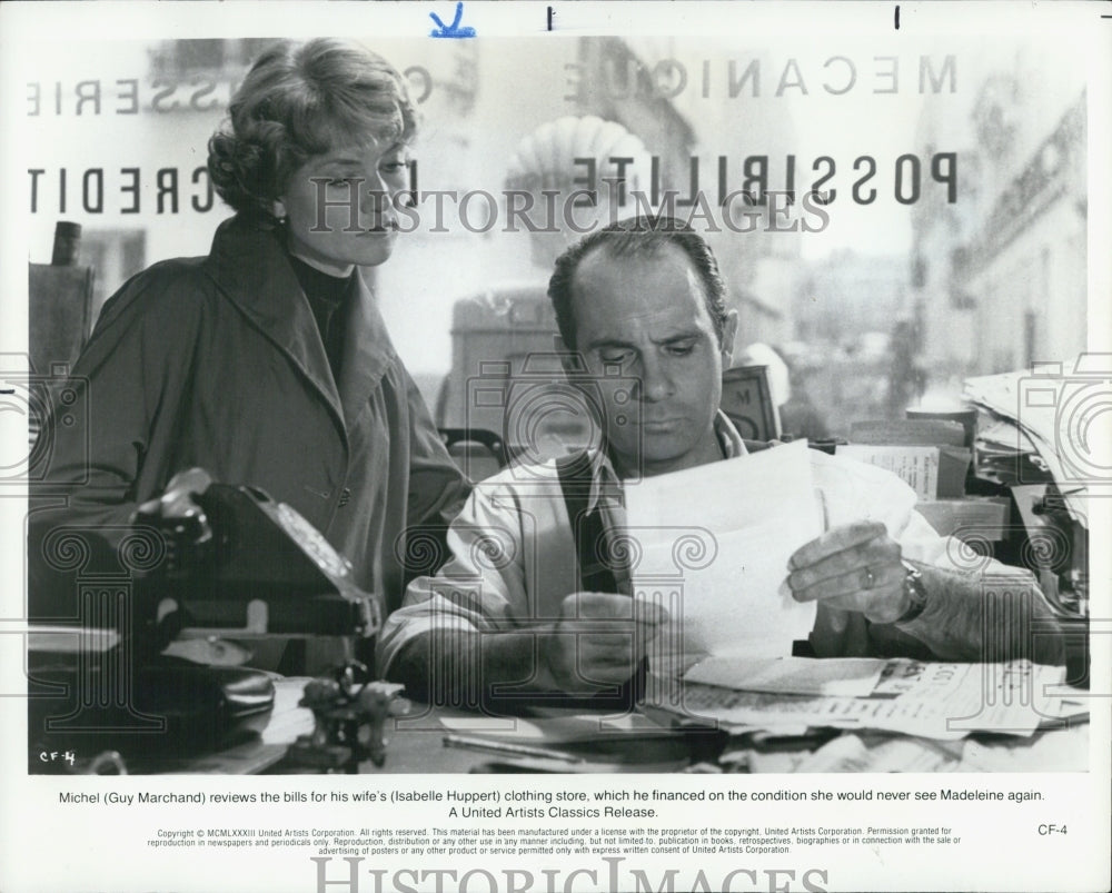 1983 Press Photo Guy Marchand and Isabelle Huppert in a scene from &quot;Entre Nous&quot; - Historic Images