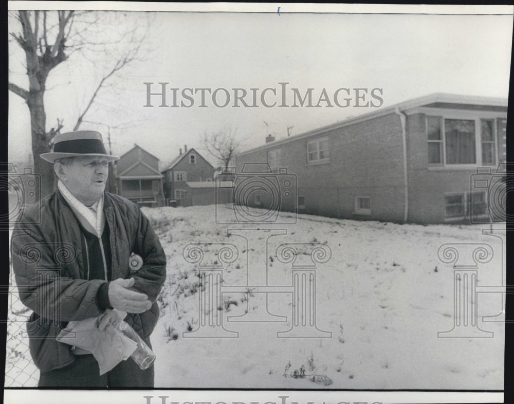 1975 Nicholas Volk Empty Lot Chicago Illinois - Historic Images