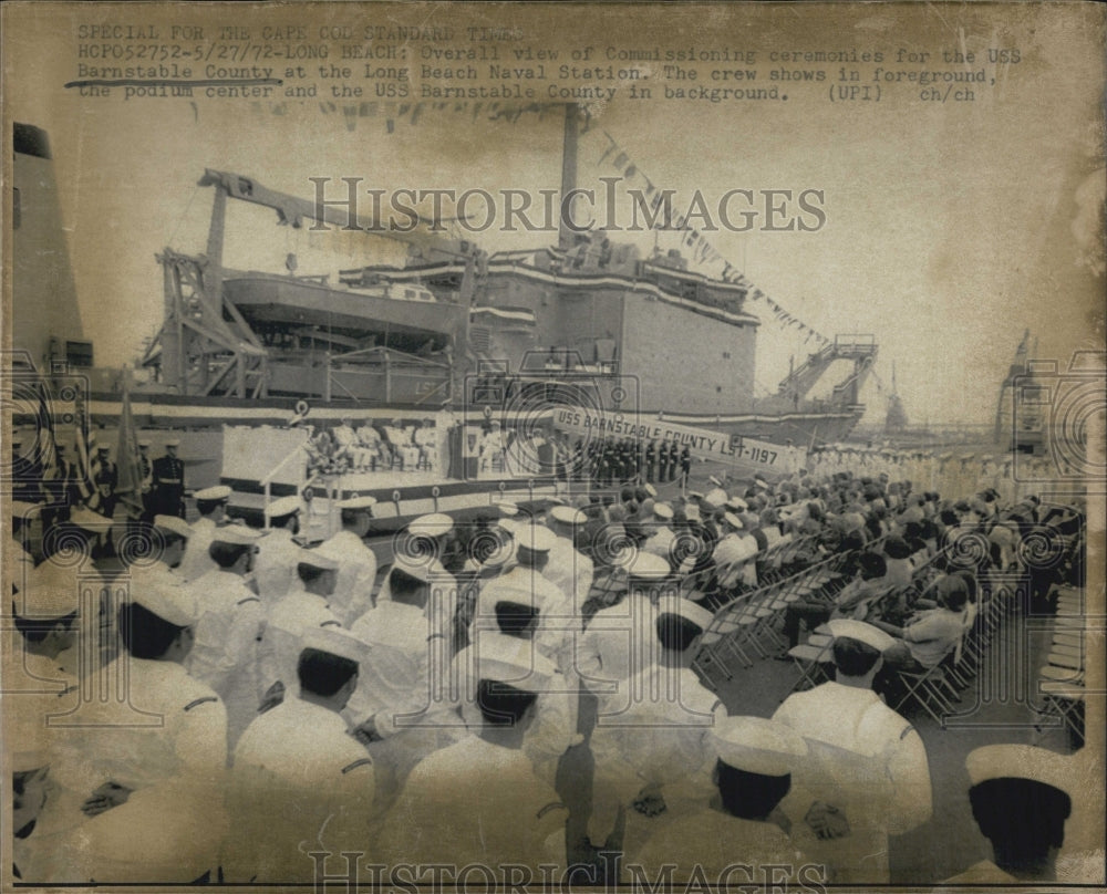 1972 View of the Commissioning ceremonies - Historic Images