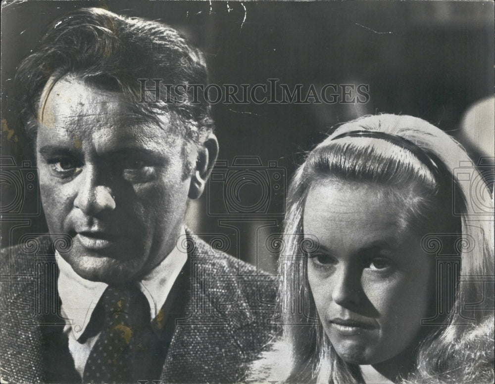 1966 Richard Burton and Sandy Dennis in &quot;Virginia Wolf&quot; Movie - Historic Images