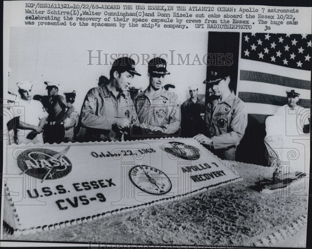 1968 Apollo 7 Astronauts Walter Schirra, Walter Cunningham - Historic Images
