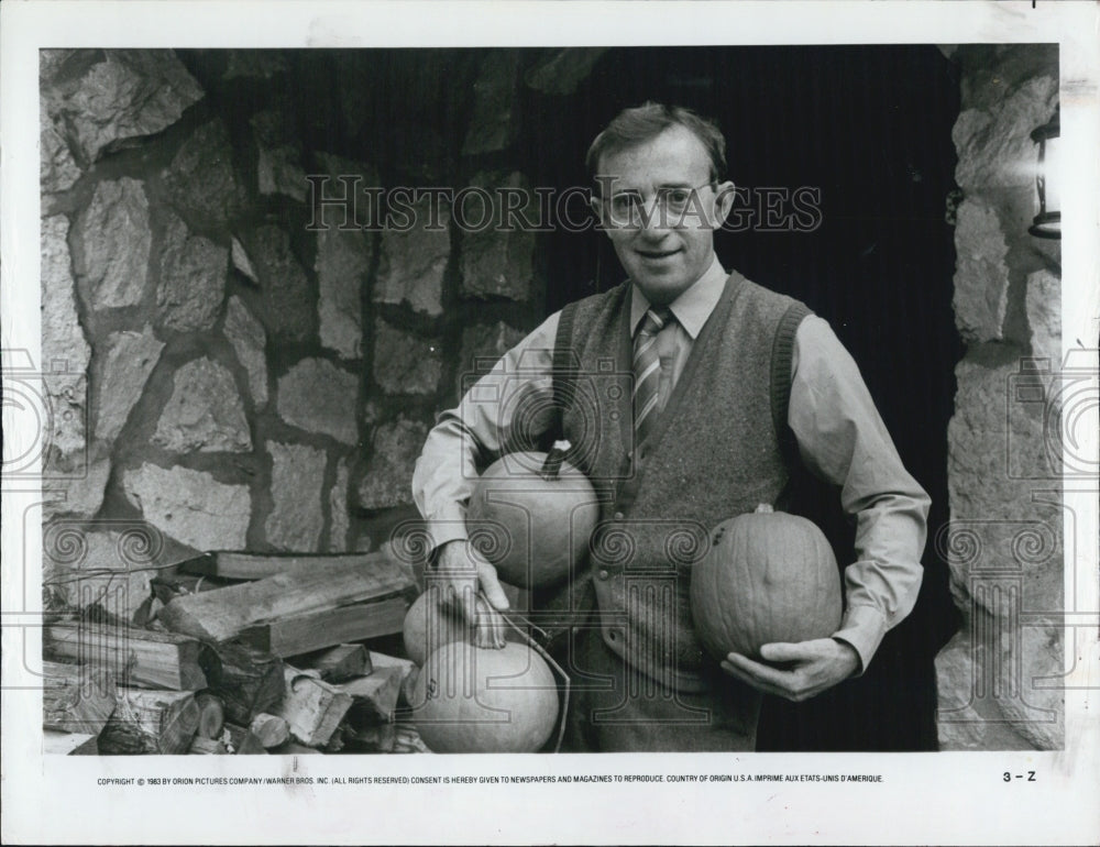 1985 Press Photo Woody Allen Leonard zelig Actor - Historic Images