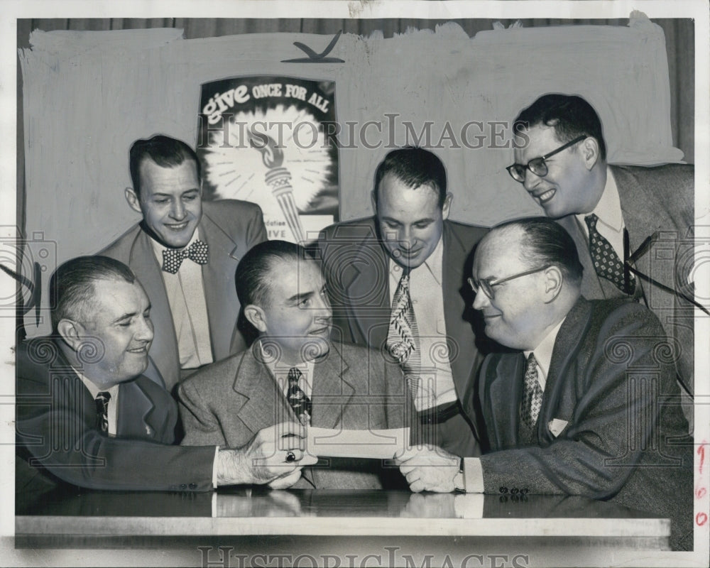 1950 Norman Matthews UAW Director LL Colbert President Chrysler - Historic Images