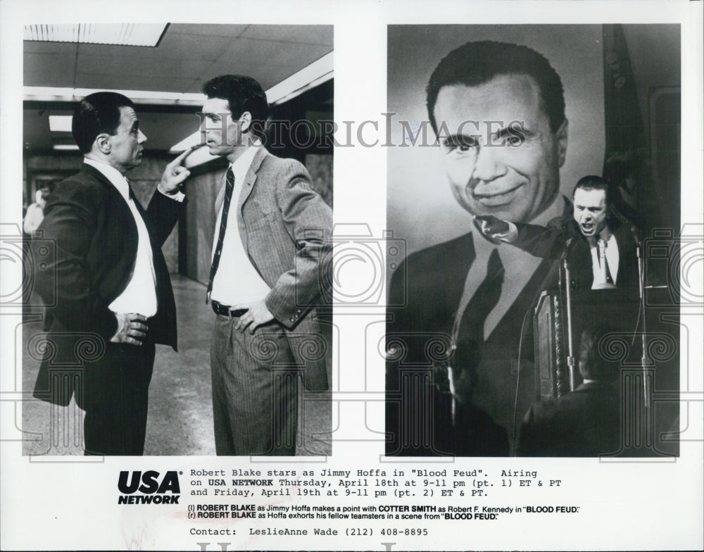 1989 Press Photo Robert Blake Kimmy Hoffa Blood Feud - Historic Images