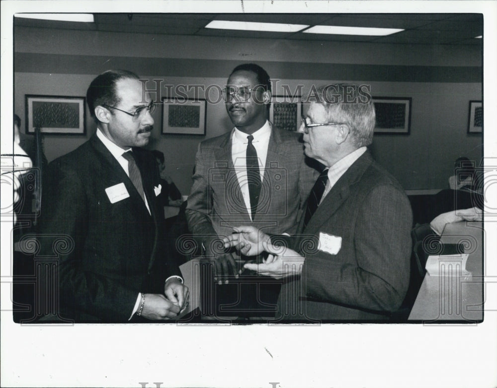 1988 Press Photo Dennis Archer leonard Mungo John D. O&#39;hair Wayne County - Historic Images