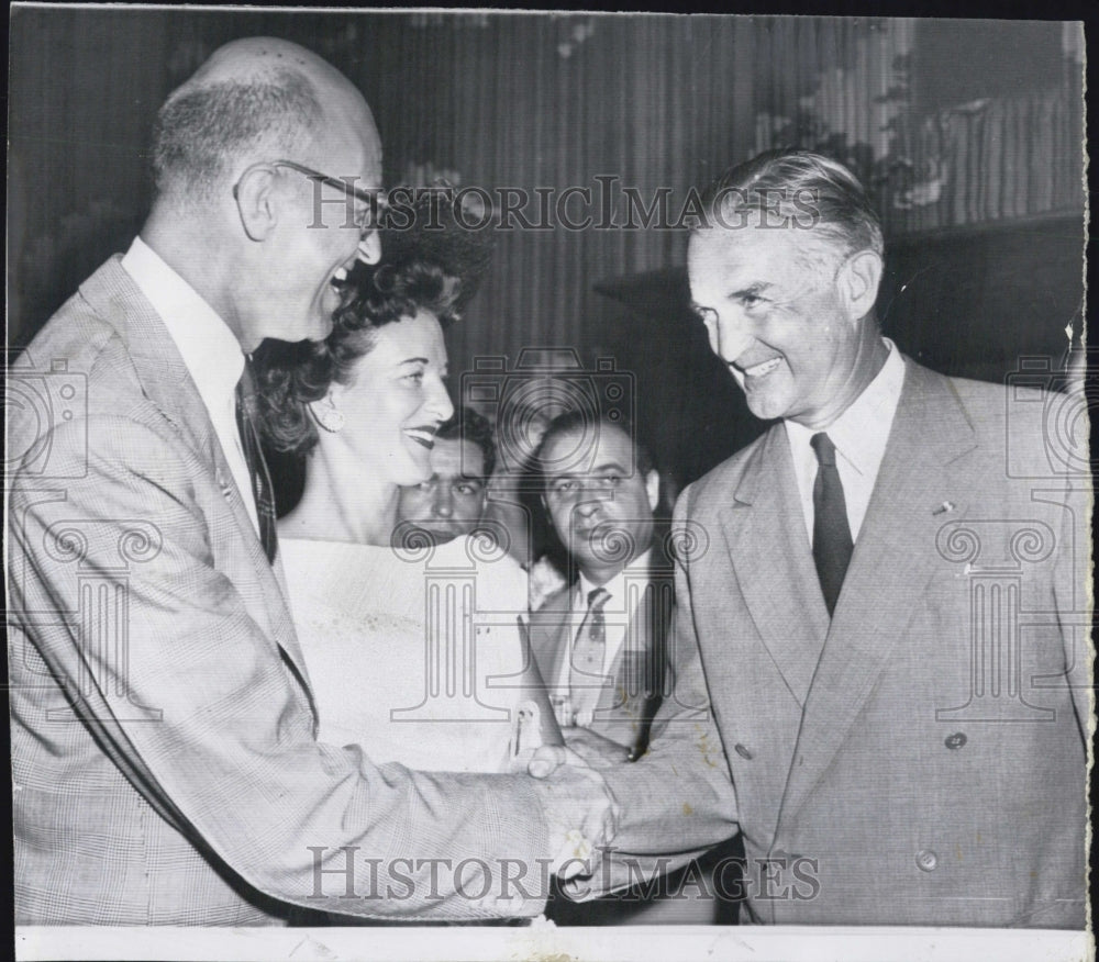 1956 Sen. Stuart Symington Rep. James Roosevelt Chicago Reception - Historic Images