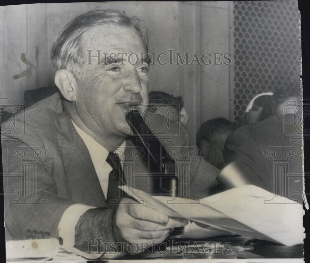 1954 Senator Stuart Symington McCarthy-Army Hearing Washington D.C. - Historic Images