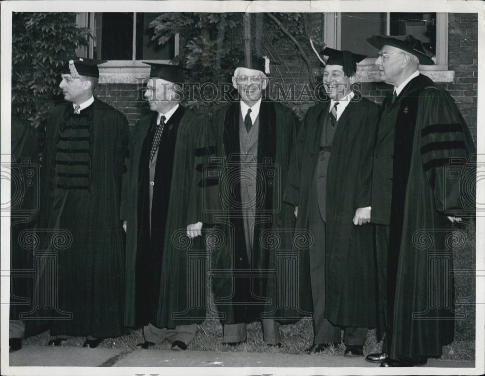 1954 Dr. Henry Wriston president Brown University Dr. Pusey Harvard - Historic Images