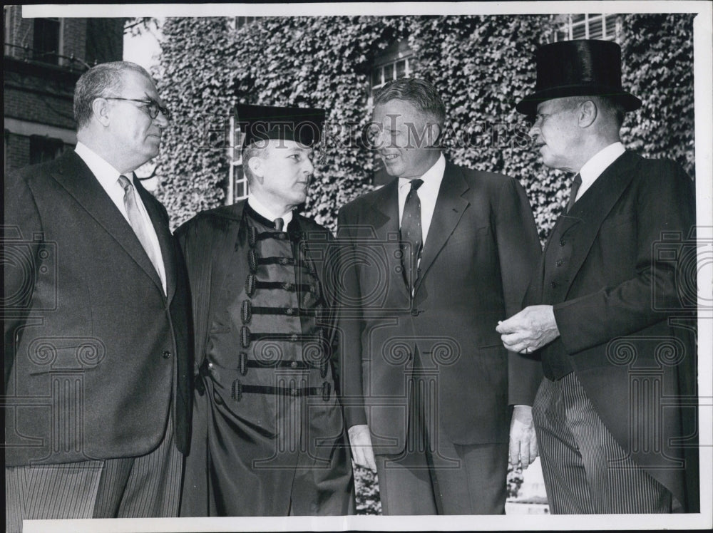 1958 President Nathan Pusey Harvard Sir Leslie Munro New Zealand - Historic Images