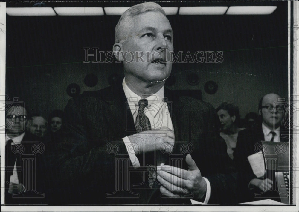 1969 President Nathan Pusey of Harvard - Historic Images