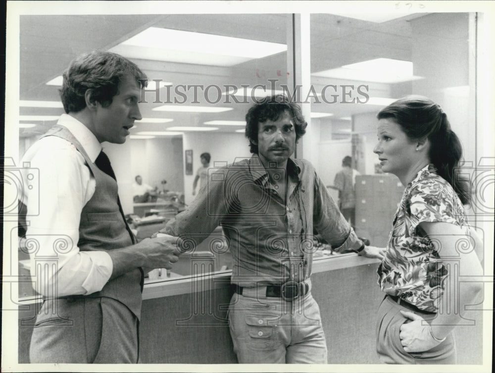 1979 Press Photo Granville Van Dusen/David Birney/Christine Belford/Actor - Historic Images