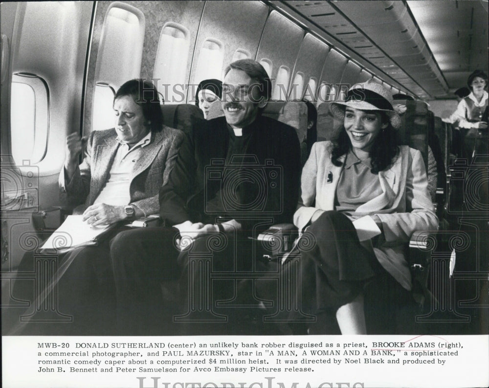 1979 Press Photo Donald Sutherland/Actor/Brooke Adams/Paul Mazursky - Historic Images