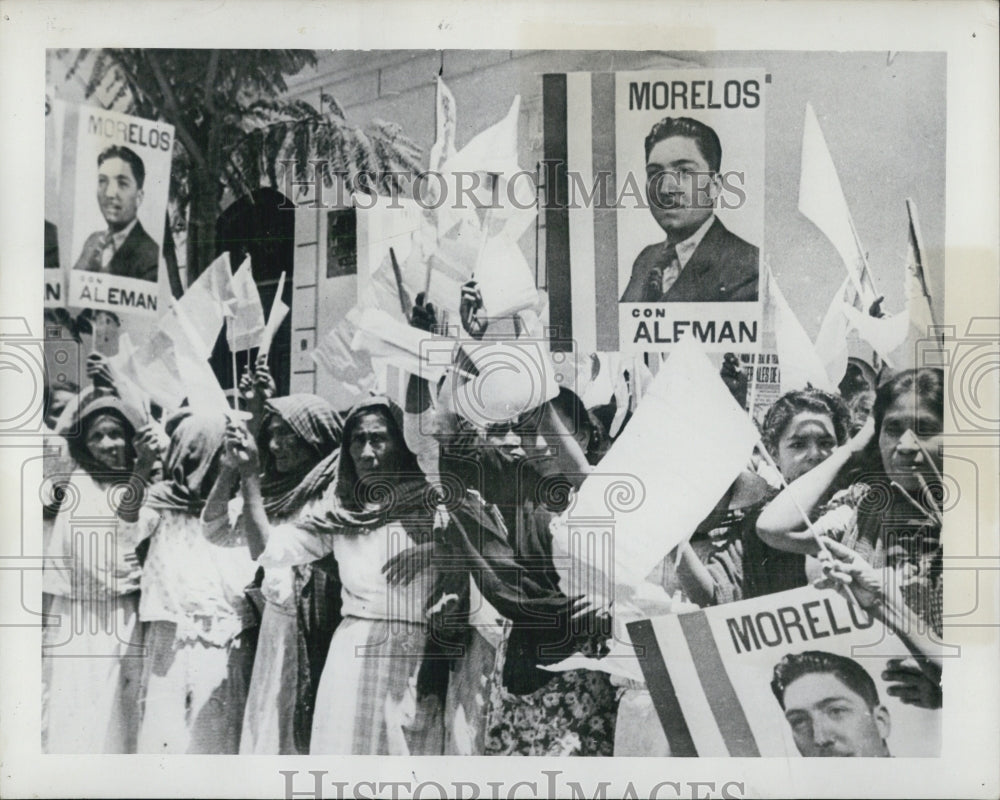 1946 Mexico Miguel Aleman Government party candidate - Historic Images