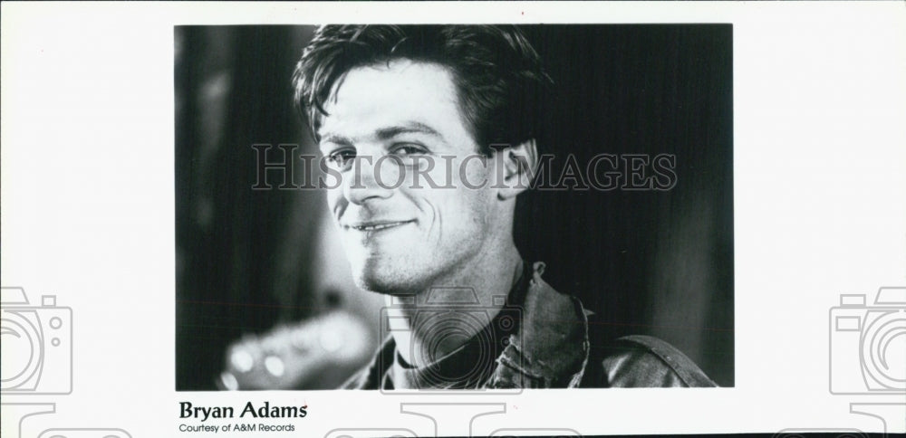 1992 Press Photo Canadian Rock Singer Bryan Adams - Historic Images