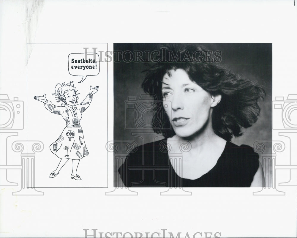 Press Photo Ms. Frizzle Magic School Bus Lily Tomlin Actress - Historic Images