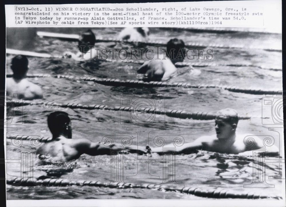 1964 Don Schollander Lake Oswego Oregon Swimming Competition - Historic Images