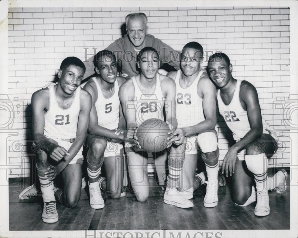 1957 Wendell Phillips High School Basketball Team Ossie Brothman - Historic Images
