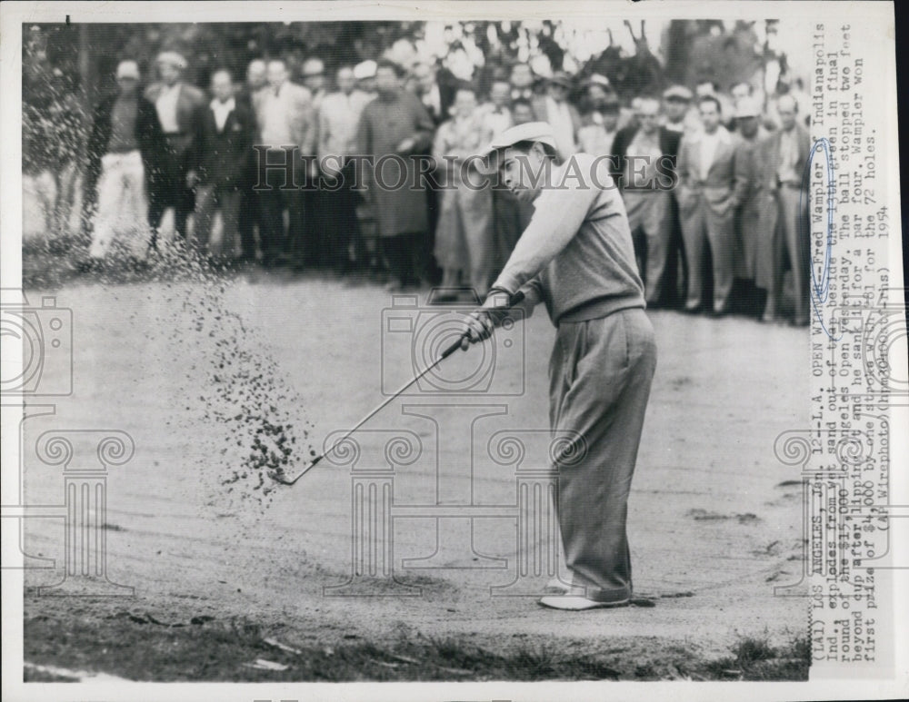 1954 Golf Los Angeles Open Fred Wampler winner - Historic Images