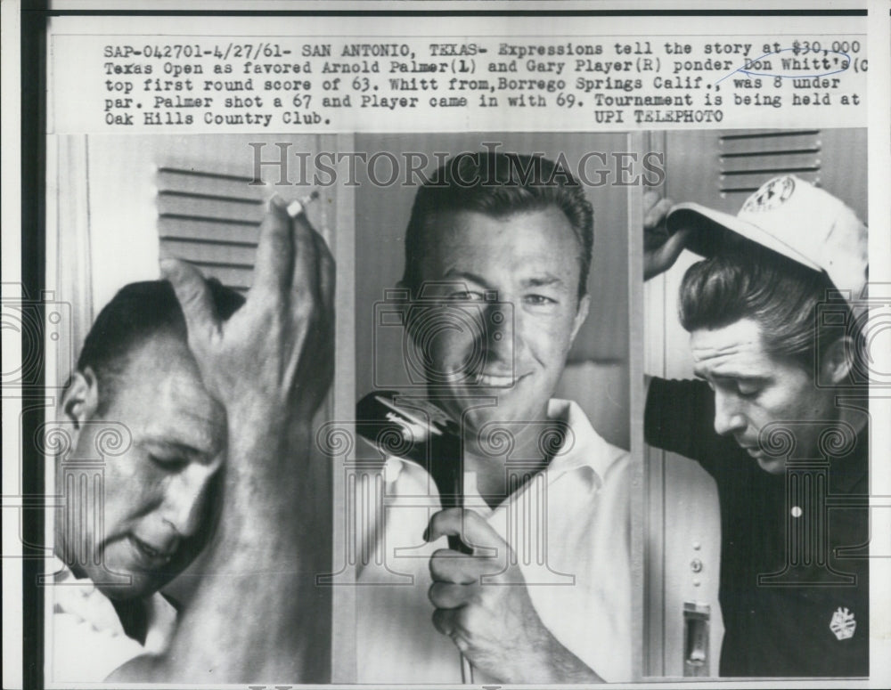 1961 Arnold Palmer, Gary Player &amp; Don Whitt - Historic Images